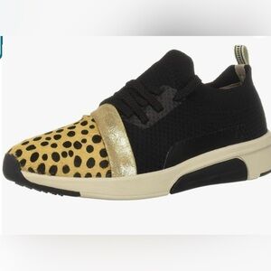 Mark Nason Women's St. Marie Sneaker black gold cheetah size 9